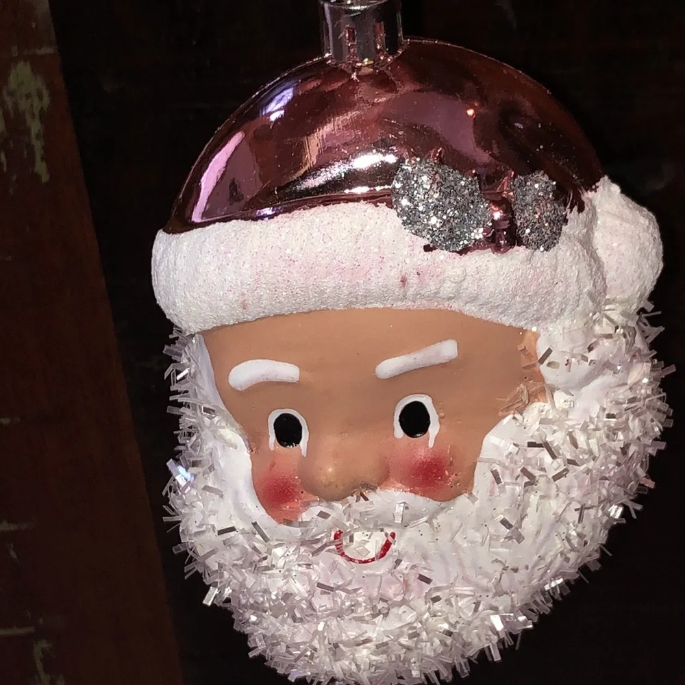 Santa Ornaments Retro Santa Ornaments New but look old Santa Claus Ornaments